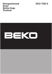 Mode d’emploi BEKO DCU 7230 X Sèche-linge