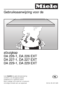 Handleiding Miele DA 229-1 Afzuigkap