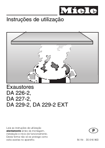 Manual Miele DA 229-2 Exaustor