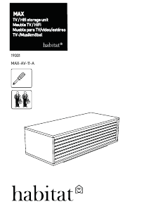 Használati útmutató Habitat Max TV-asztal