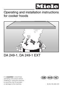 Handleiding Miele DA 249-1 Afzuigkap