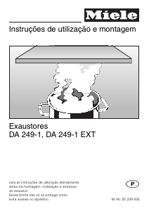 Manual Miele DA 249-1 Exaustor