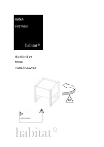 说明书 HabitatHana床头柜