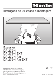 Manual Miele DA 279-4 Exaustor