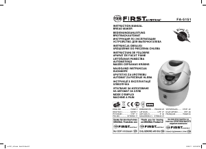 Handleiding First Austria FA-5151 Broodbakmachine