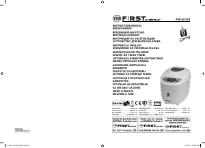 Instrukcja First Austria FA-5152 Automat do chleba