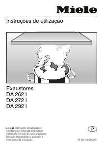 Manual Miele DA 292 i Exaustor