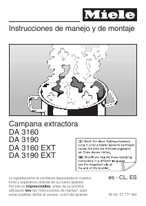 Manual de uso Miele DA 3160 Campana extractora