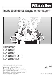 Manual Miele DA 3190 Exaustor