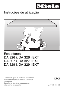 Manual Miele DA 329 i Exaustor