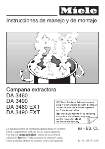Manual de uso Miele DA 3460 Campana extractora