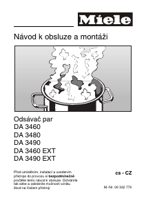 Manuál Miele DA 3490 Odsavač par