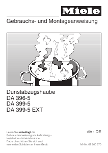 Bedienungsanleitung Miele DA 396 Dunstabzugshaube