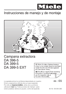 Manual de uso Miele DA 396 Campana extractora