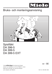 Bruksanvisning Miele DA 399 Köksfläkt