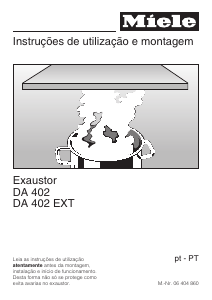 Manual Miele DA 402 Exaustor