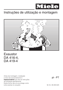 Manual Miele DA 419-4 Exaustor