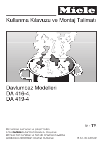 Kullanım kılavuzu Miele DA 419-4 Davlumbaz