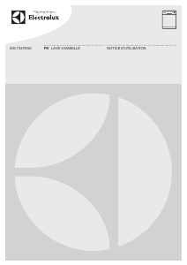 Mode d’emploi Electrolux ESI7321RAX Lave-vaisselle