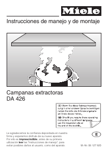 Manual de uso Miele DA 426 Campana extractora