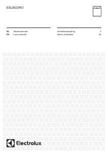 Mode d’emploi Electrolux ESL8523RO Lave-vaisselle