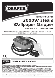 Image of Draper SWS2000 wallpaper steamer