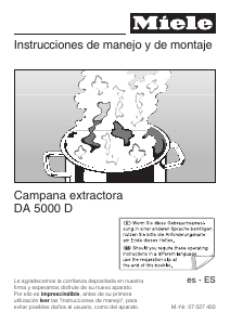 Manual de uso Miele DA 5000 D Campana extractora