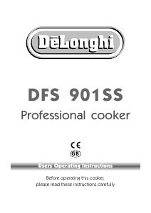 Manual DeLonghi DFS 901 SS Range