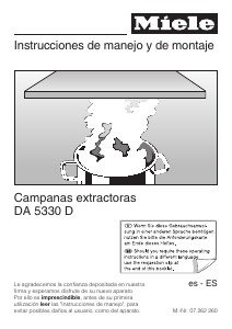 Manual de uso Miele DA 5330 D Campana extractora