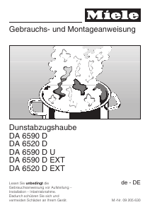 Bedienungsanleitung Miele DA 6520 D Dunstabzugshaube