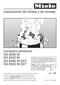 Manual de uso Miele DA 6520 W Campana extractora