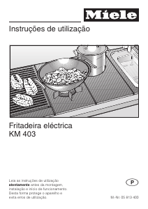 Manual Miele KM 403 Fritadeira