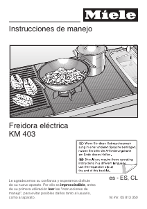Manual de uso Miele KM 403 Freidora