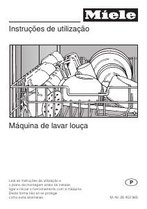 Manual Miele G 1020 Máquina de lavar louça