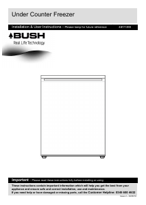 Manual Bush BUCF5585W Freezer