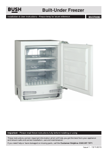 Manual Bush BUCF6082 Freezer