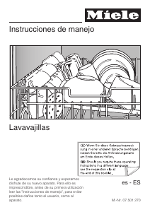 Manual de uso Miele G 1102 SC Lavavajillas