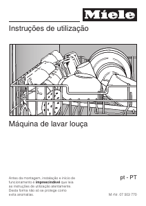 Manual Miele G 1162 SCVi Máquina de lavar louça