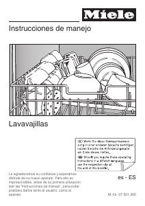 Manual de uso Miele G 1162 SCVi Lavavajillas