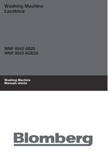 Manual Blomberg WNF 8543 ACE20 Washing Machine