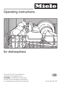 Manual Miele G 1430 Dishwasher
