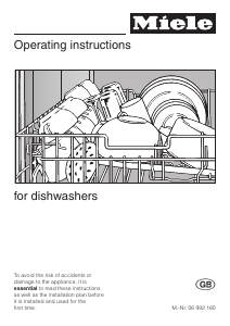 Manual Miele G 2832 Dishwasher