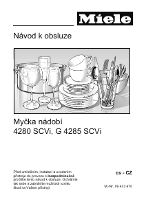 Manuál Miele G 4280 SCVi Myčka na nádobí
