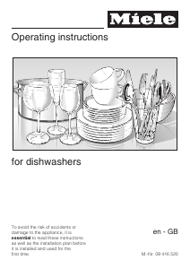 Manual Miele G 4501 SC Dishwasher