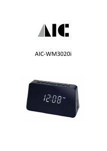 Manual AIC AIC-WM3020I Alarm Clock Radio