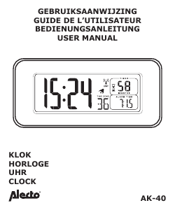 Manual Alecto AK-40 Alarm Clock