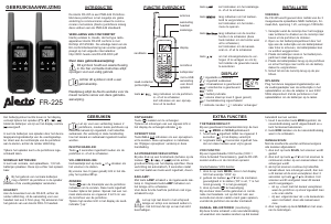 Manual Alecto FR-225 Walkie-talkie