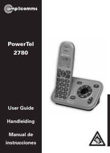 Manual de uso Amplicomms PowerTel 2780 Teléfono inalámbrico