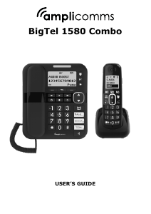 Manual Amplicomms BigTel 1580 Combo Wireless Phone