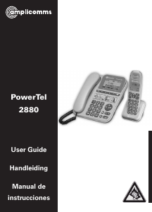 Manual de uso Amplicomms PowerTel 2880 Teléfono inalámbrico